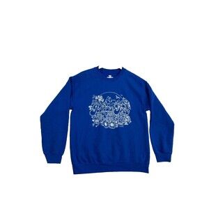 Joshua Tree California Sweatshirt Mens Medium Blue The Station Graphic Crewneck